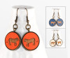 Dangle Earrings - Tiger