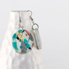 Abstract Painted Acrylic Dangle Earrings - Circle Design (Carnival Colorway)