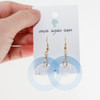 Acrylic Dangle Earrings - Orbit Design (Sky Blue)