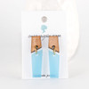 Acrylic Dangle Earrings - Meridian Design (Alder / Frost)