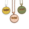 Small Cameo Pendants - Dragonfly