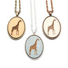 Small Cameo Pendants - Giraffe