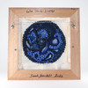 Fiber Art Color Study: Indigo (10x10) Rug Hooking, Punching, Needle Felting