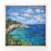Needle Felted Wool Landscape Painting: Chalk Cliffs (9x9)