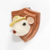 Needle Felted Mouse Portrait (Yellow Hat)