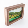 Wool Landscape Painting: Needle Felted Fiber Art (Emerald Isle #4) 5x7