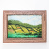 Wool Landscape Painting: Needle Felted Fiber Art (Emerald Isle #4) 5x7