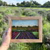 Wool Landscape Painting: Needle Felted Fiber Art (Lavender Fields #7) 5x7