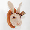 Needle Felted Rabbit Portrait, Autumn Wreath Crown