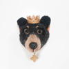 Needle Felted Black Bear Portrait (Animal Kingdom Collection)