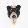 Needle Felted Black Bear Portrait (Animal Kingdom Collection)
