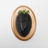 Needle Felted Crow Portrait with Laurel Wreath Crown (Corvid Collection)