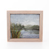 Mini Wool Landscape Painting: Needle Felted Fiber Art (Winter Marsh) 3x4
