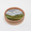 Mini Wool Landscape Painting, Needle Felted Fiber Art: Emerald Isle #10
