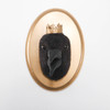 Needle Felted King Crow Portrait with Crown (Corvid Collection)