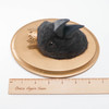 Needle Felted King Crow Portrait with Crown (Corvid Collection)