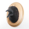 Needle Felted King Crow Portrait with Crown (Corvid Collection)