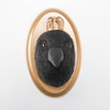 Needle Felted Queen Crow Portrait with Crown (Corvid Collection)