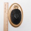 Needle Felted Queen Crow Portrait with Crown (Corvid Collection)