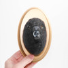 Needle Felted Crow Portrait with Stolen Glass Marble (Corvid Collection)