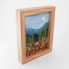 Wool Landscape Painting: Needle Felted Fiber Art - Weeds & Wildflowers - 7x5