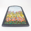 Wool Landscape Painting: Needle Felted Fiber Art - Weeds & Wildflowers in Daylight