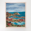 Wool Landscape Painting: Needle Felted Fiber Art, Swedish Archipelago (8x10)