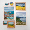 Wool Landscape Painting: Needle Felted Fiber Art, Coast of Sweden (8x10)