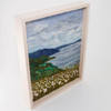 Wool Landscape Painting: Needle Felted Fiber Art, Coast of Sweden (8x10)