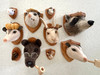 Needle Felted Mouse Portrait with Acorn Hat