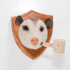 Needle Felted Opossum Portrait (Smoking Corn Cob Pipe)
