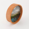 Mini Wool Landscape Painting: Needle Felted Fiber Art (Cat Tails) 3x3