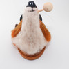 Needle Felted Red Fox Portrait (Black Hat & Wooden Pipe)