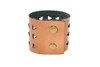 Wide Leather Cuff - Triangle Pattern