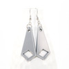Acrylic Dangle Earrings - Geometric Diamond Design