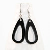 Acrylic Dangle Earrings - Hollow Teardrop Design