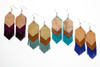 Suede Dangle Earrings - Fringe Layers