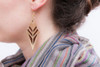 Leather Earrings - Tribal Pattern