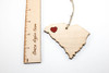 Custom Wood State Ornament - Personalized