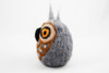 Needle Felted Owl (Gray & Brown)