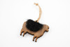 Sheep Christmas Ornament: Laser Cut Wood with Needle Felted Wool (Choose Light or Dark)