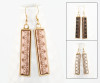 Geo Dangle Earring - Traditional Lace Pattern