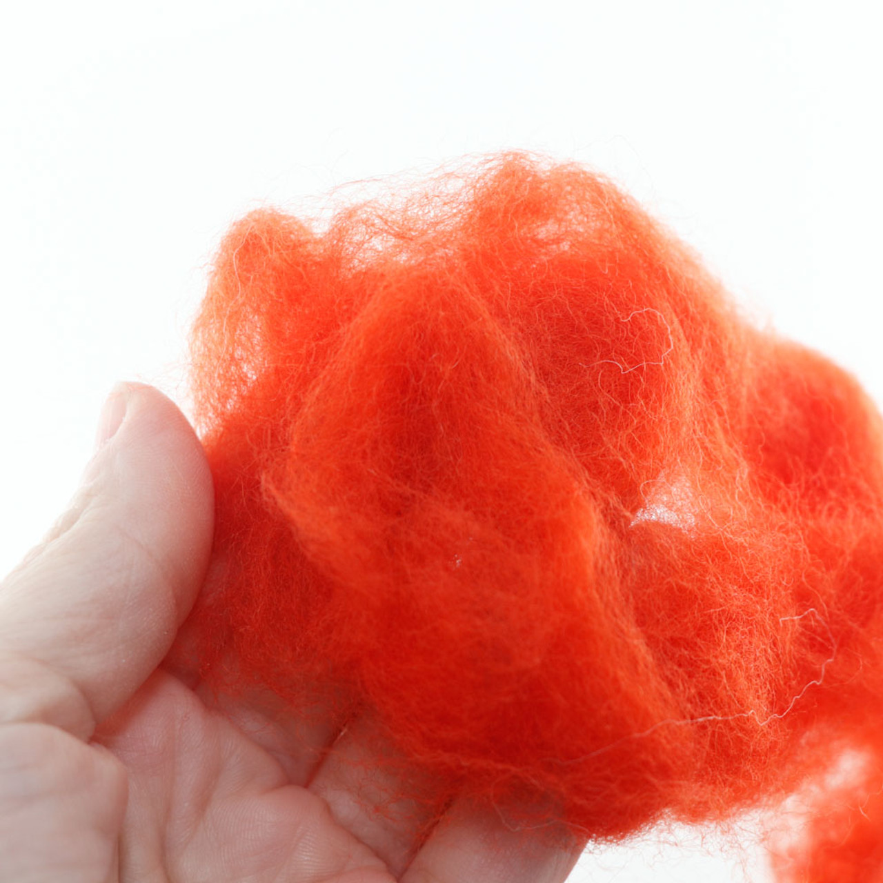 Orange Colors of Wool for Needle Felting | .5 ounce