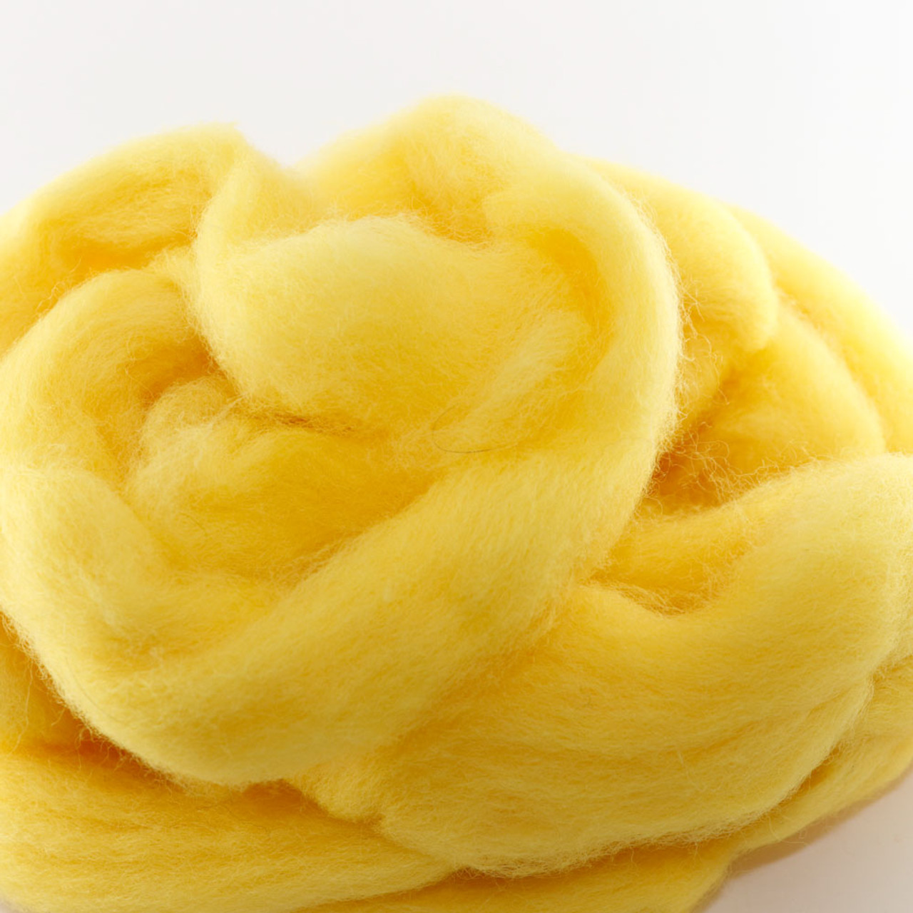 Sunshine Yellow - Wool Roving Needle Felting Material (Per Ounce) - Once  Again Sam