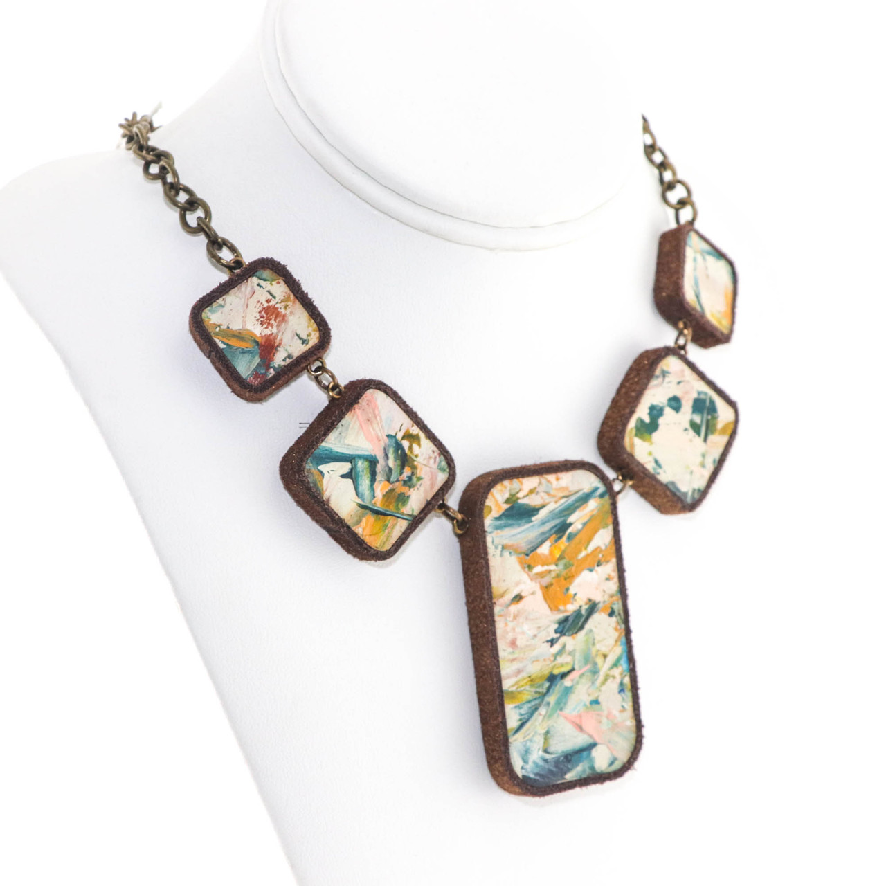 Mango Wood Statement Necklace – Z & Z Designs