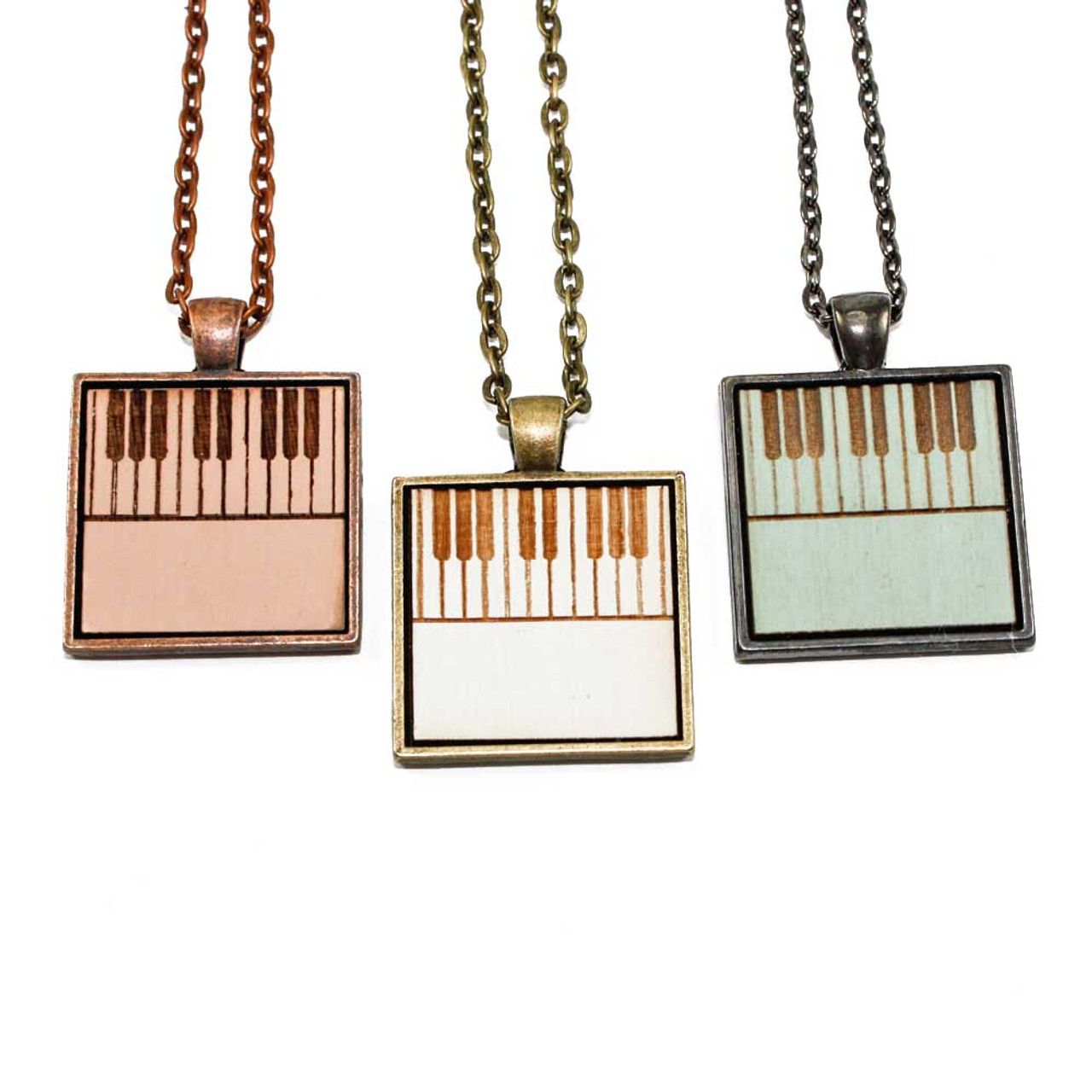 Small Cameo Pendant Piano Keys Once Again Sam