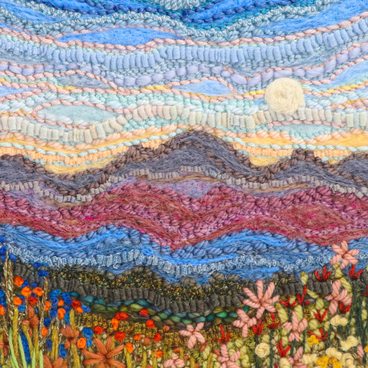 Felted rug – Felting and Fiber Studio