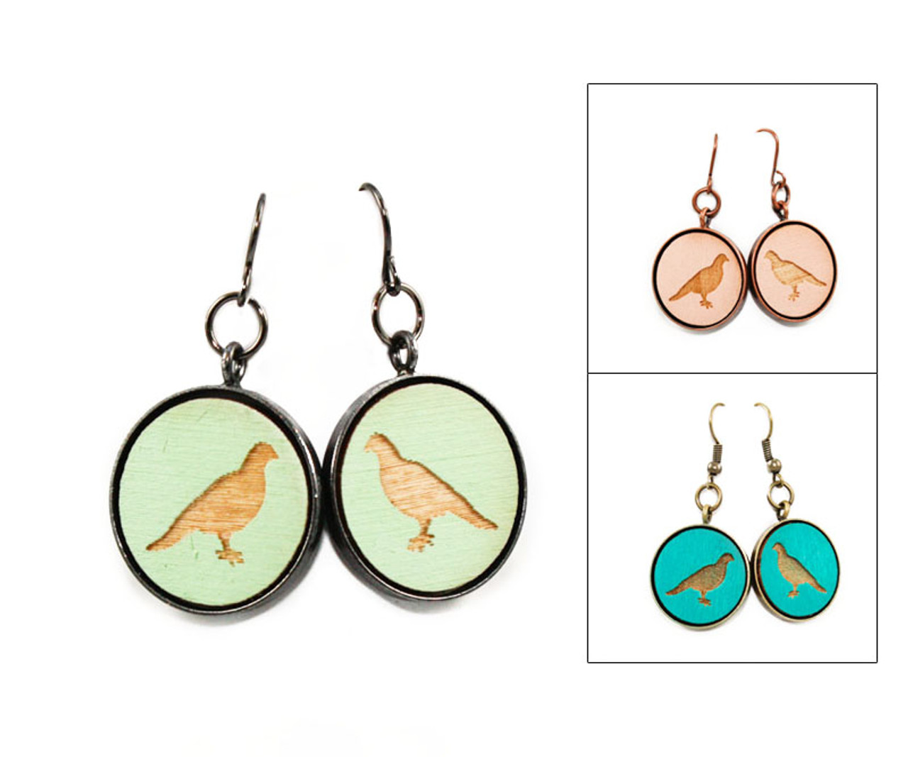 Dangle Earrings - Dove - Once Again Sam