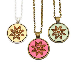 Small Cameo Pendants - Modern Floral (Geo Floral)