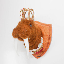 Needle Felted Walrus Portrait (Animal Kingdom Collection)